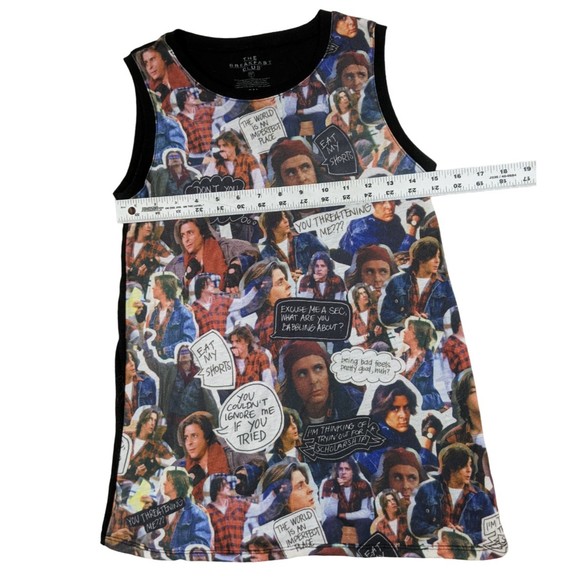 The Breakfast Club sleeveless T-shirt, black 100% polyester size Small (S) - Picture 3 of 5